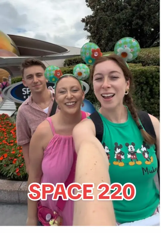 Space 220 Restaurant in Orlando showing review, visit, video by themouselets on TikTok
