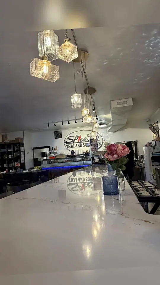 Spice 55 Thai and Sushi restaurant in Helen showing visit, thai food, sushi, video by theadventures0ftintin on TikTok