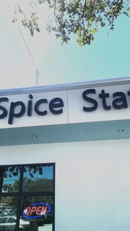Spice Station in Sarasota showing lunch platters, poke, bento boxes, sushi, desserts, boba tea shop, video by Rosemary Art & Design District on Facebook