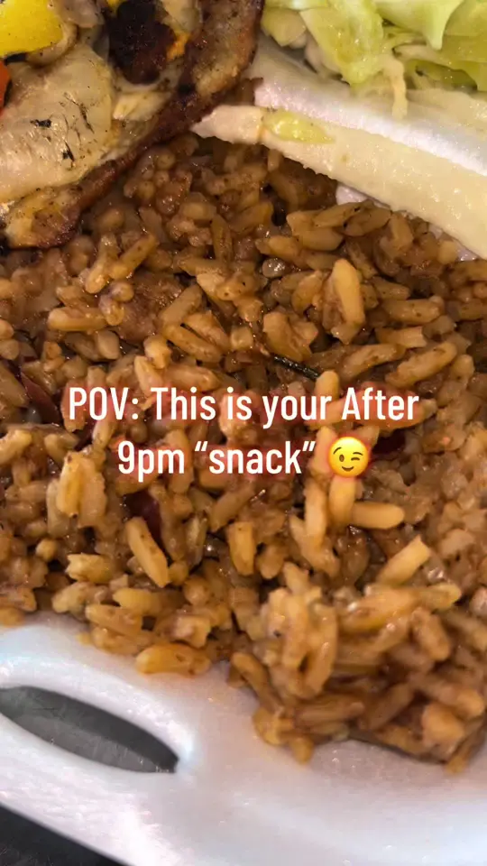 Spices Caribbean Restaurant & Bar in Columbus showing grilled tilapia, seafood rolls, rice & peas, video by spicesmobile_ on TikTok
