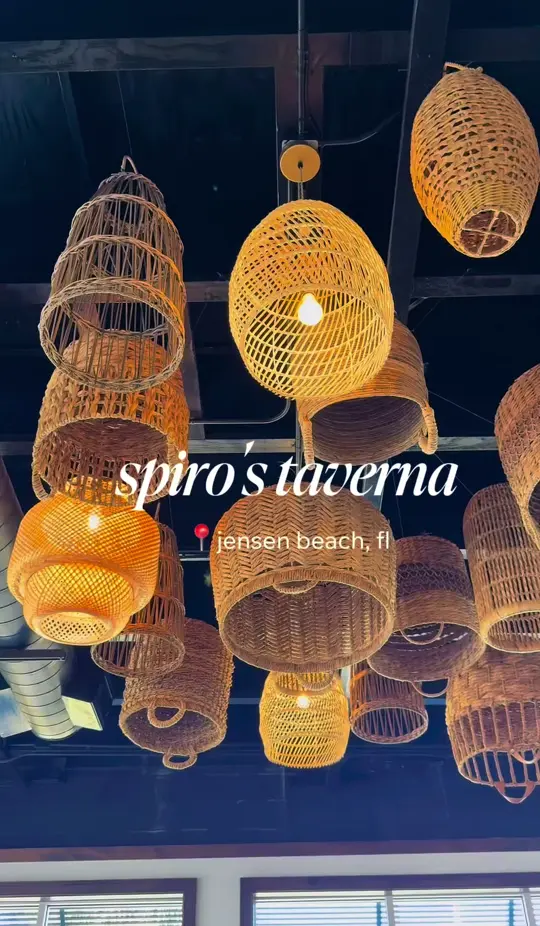Spiro's Taverna of Jensen Beach in Jensen Beach showing review, salmon over rice in creamy lemon sauce, greek salad dressing, video by thetrycollective on TikTok