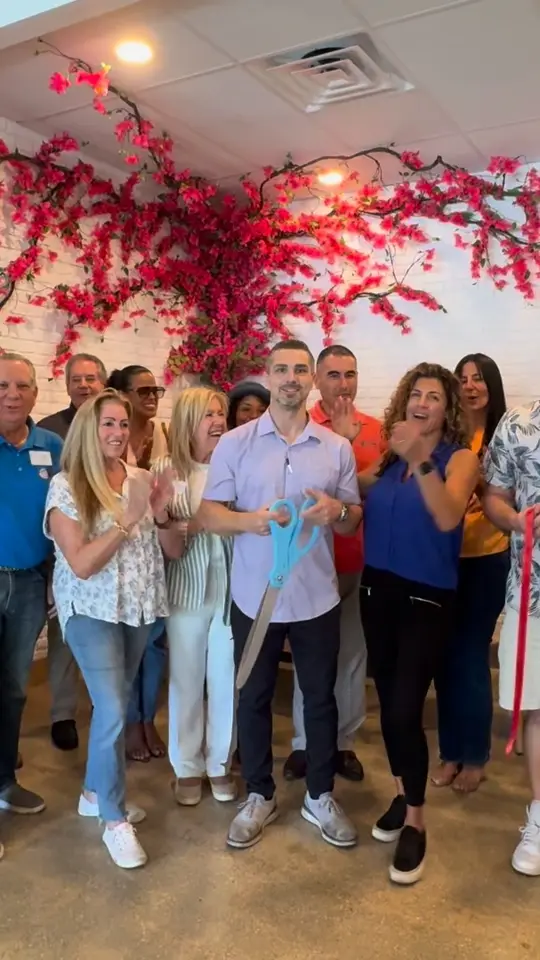  in Florida showing grand opening, ribbon cutting, gold member, video by Greater Wellington Chamber on Facebook