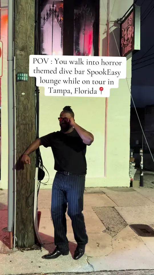 Spookeasy Lounge in Tampa showing bar, visit, dungeons & dragons tournament, video by grizz.cll on TikTok