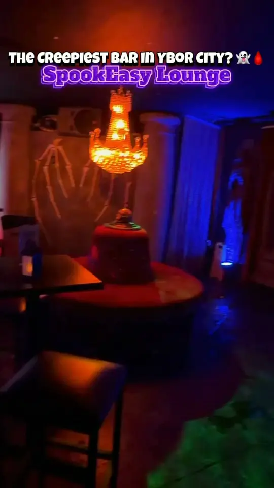 Spookeasy Lounge in Tampa showing review, atmosphere, visit, video by Donnie Huff on Facebook