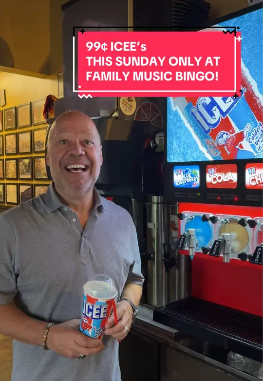 St Angelo's Pizza - Vinings in Atlanta showing event, family music bingo, food, pizza, drink, 99¢ icees, video by st.angelospizza on TikTok