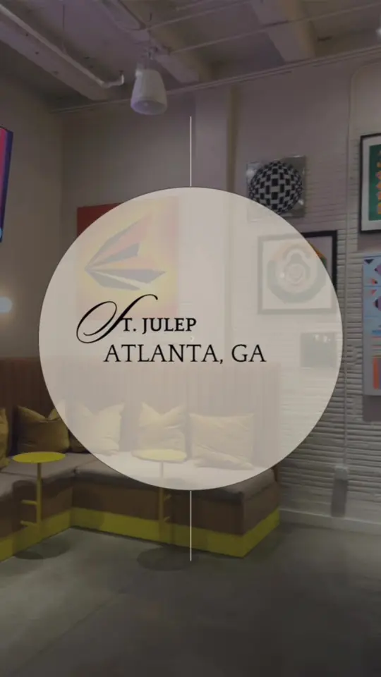St. Julep in Atlanta showing visit, mango chili & tequila soft serve dessert, tacos, video by rachel.fav.eats on TikTok