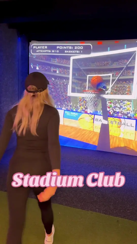 Stadium Club in Orlando showing restaurant visit, interactive vr games, video by samanthalongton on TikTok