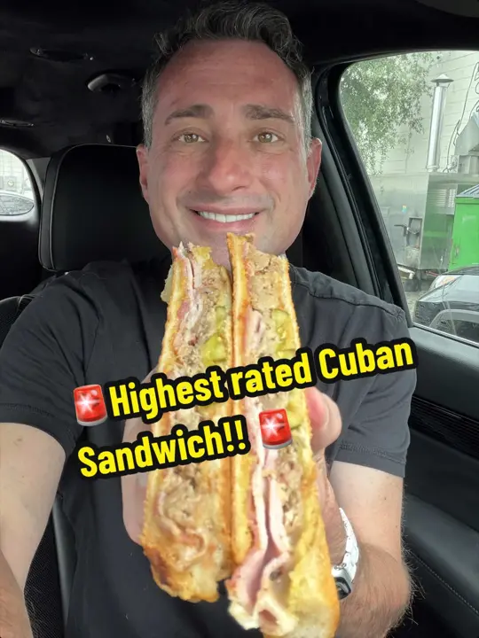 Station 400 in Lakewood Ranch showing sandwich, cuban sandwich, video by foodiejustice on TikTok