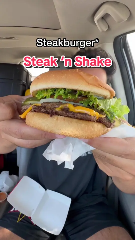Steak ’n Shake on TikTok, video by how.kev.eats
