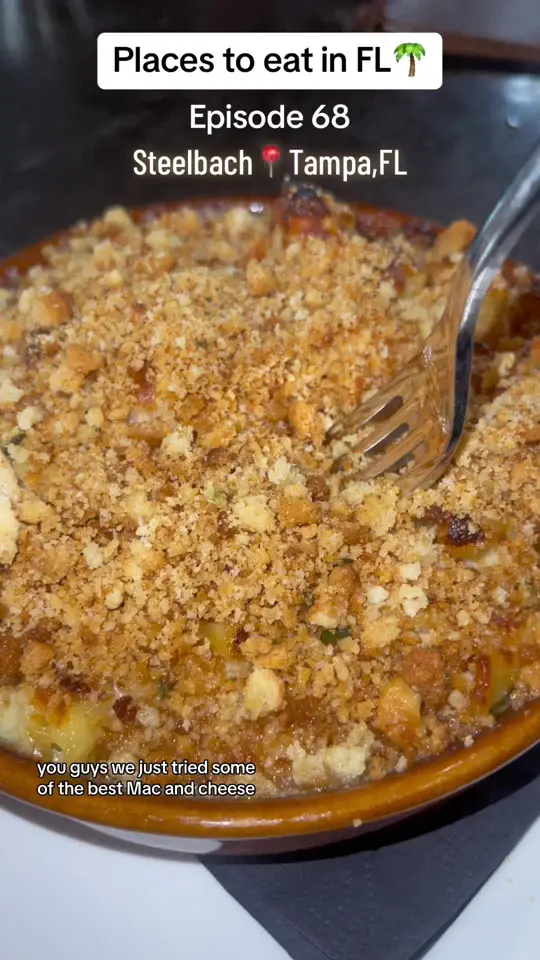 Steelbach in Tampa showing mac & cheese, video by kaymarie023 on TikTok