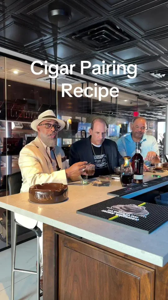 Sterling Cigar Lounge & Bar in Tampa showing coffee, chocolate, rum, cigar, video by maduroaficionado on TikTok