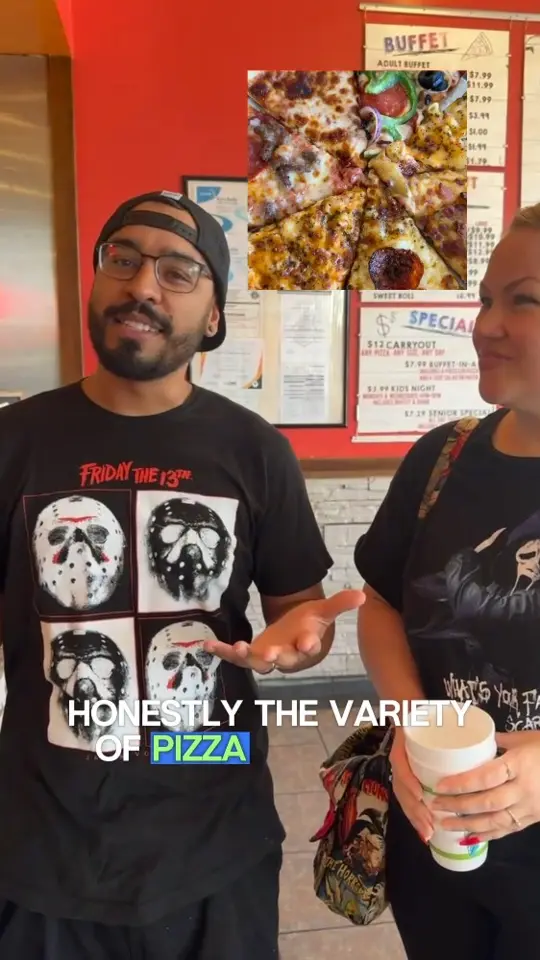 Stevi B's Pizza Buffet in Snellville showing review, food, pizza, video by Stevi B's Pizza Buffet on Facebook