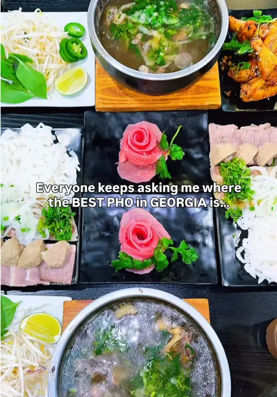 Stone Pho in Valdosta showing food, pho, coffee, video by lemaitravel on TikTok