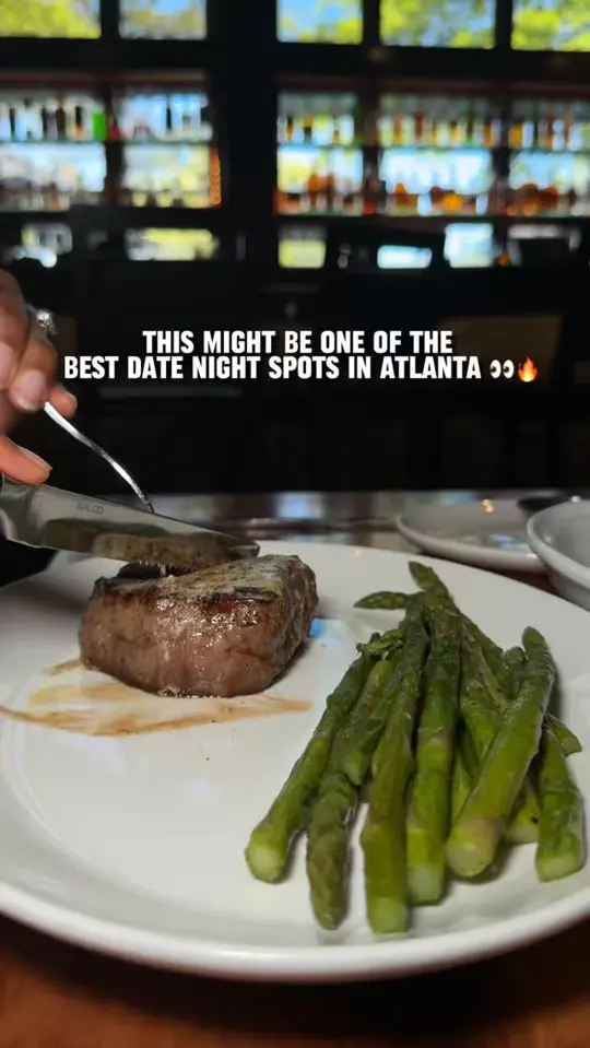 Stoney River Steakhouse and Grill in Roswell showing visit, appetizers, mains, lemon drop cocktail, video by FoodieBawse on Facebook