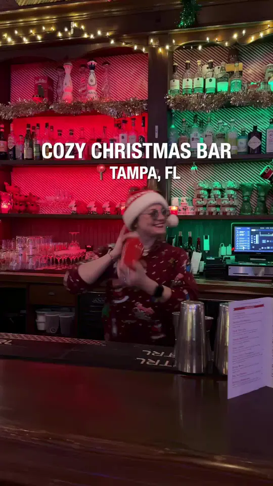  in Florida showing holiday atmosphere, festive cocktails, video by tampabayraw on TikTok