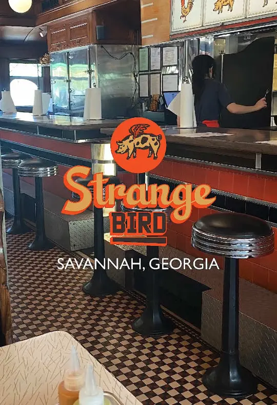 Strange Bird Savannah in Savannah showing restaurant review, mexican food, birria, queso, video by ali_appetit on TikTok