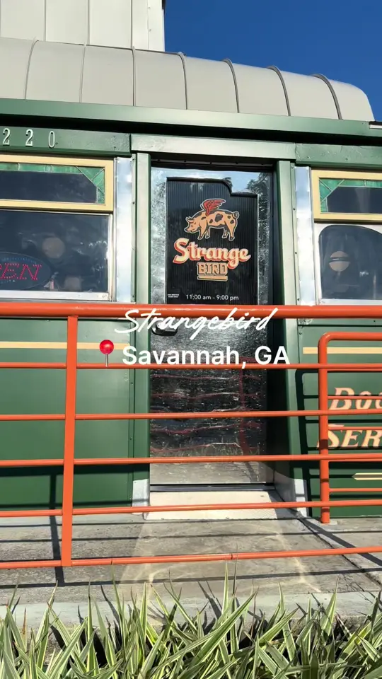 Strange Bird Savannah in Savannah showing queso, tacos, video by fakerchlmatthews on TikTok