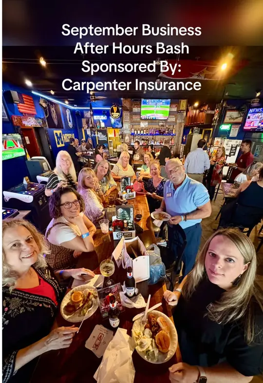 Stripes Pub & Grill in Navarre showing event, business networking, community connections, video by navarrechamber on TikTok