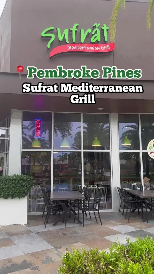 Sufrat Mediterranean Grill in Pembroke Pines showing food, bellydancer, video by ms.soflo on TikTok