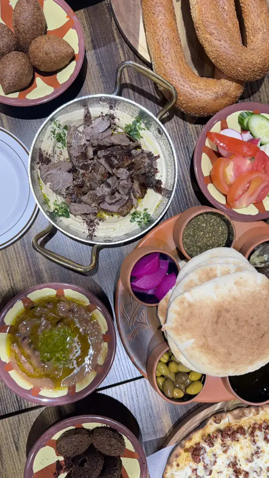 Sufrat Ramallah in Temple Terrace showing restaurant, grand opening, giveaway, video by dippedtampa on TikTok