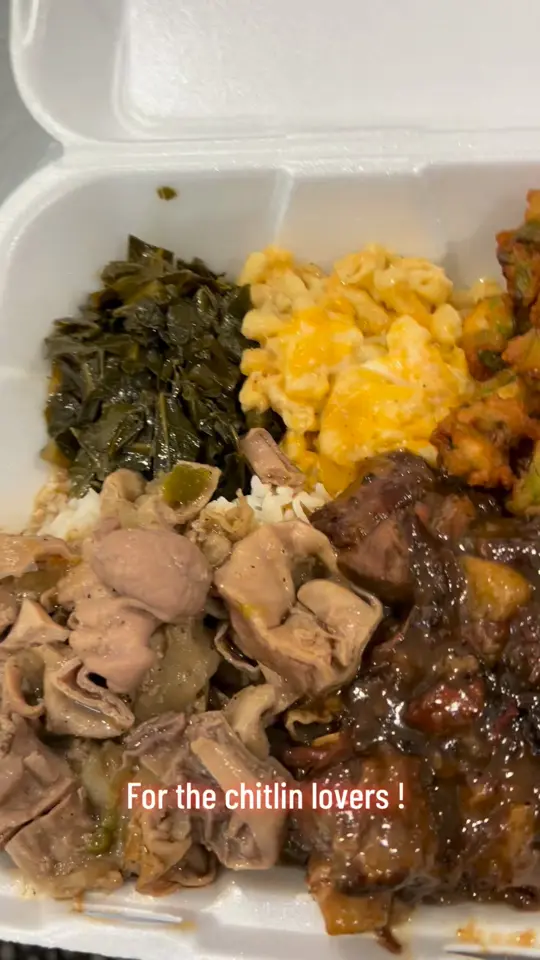 Sugah Shack in Brooksville showing food, chitlins, video by Sugah Shack on Facebook
