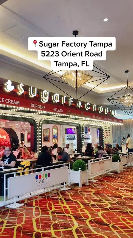 Sugar Factory - Tampa Bay in Tampa showing drinks, cocktail; dessert, ice cream; dessert, cake; dessert, chocolate, video by thetampabayguide on TikTok