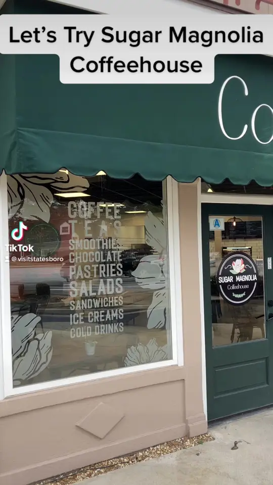 Sugar Magnolia Bistro & Bar in Statesboro showing sandwich, café visit, video by Visit Statesboro! on Facebook