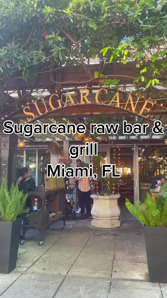 SUGARCANE in Miami showing raw bar, grill, food review, video by biteswithsav on TikTok