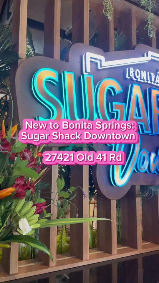 Sugarshack Downtown in Bonita Springs showing visit, live music, video by loveswfl on TikTok