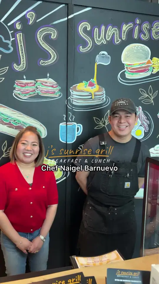 Sunrise Diner in Brunswick showing food, longganisa benedict, video by topdish on TikTok