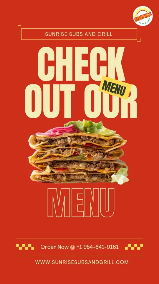 Sunrise Subs & Grill in Sunrise showing food, quesadilla, video by Sunrise Subs & Grill on Facebook