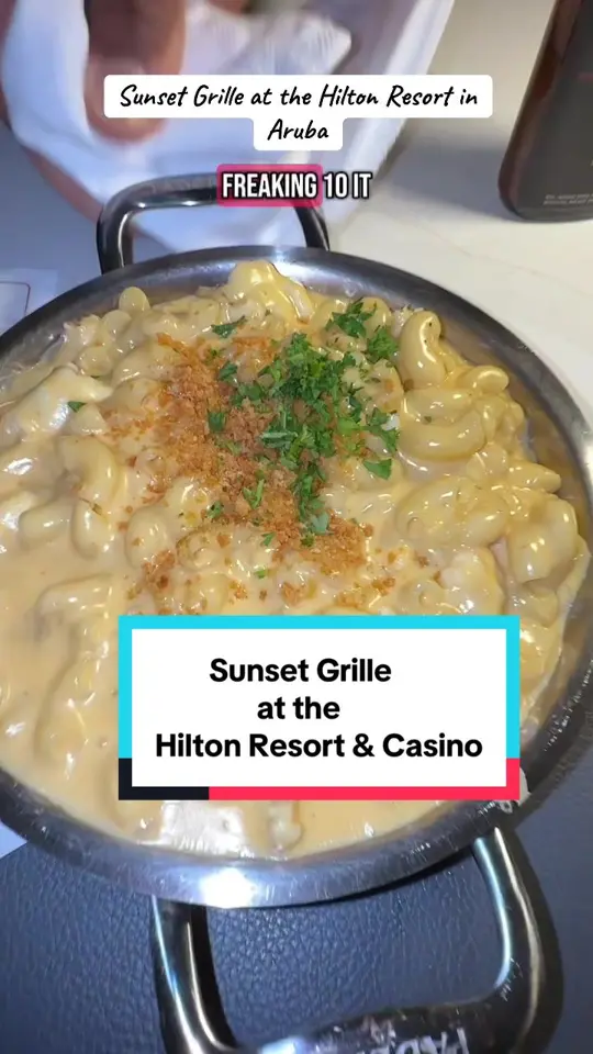 Sunset Grille in Marco Island showing steak, review, video by arubavacationtips on TikTok