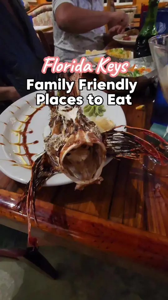 Sunset Grille & Raw Bar in Marathon showing restaurant visit, family dining, video by exploringoutsidethe303 on TikTok