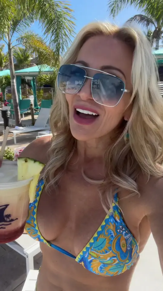 Sunset Terrace At Margaritaville Resort in Fort Myers Beach showing cocktail, miami vice, video by floridanewschick on TikTok