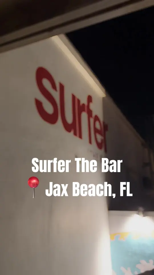 Surfer [The Bar] in Jacksonville Beach showing review, visit, video by jaxvibeslive on TikTok