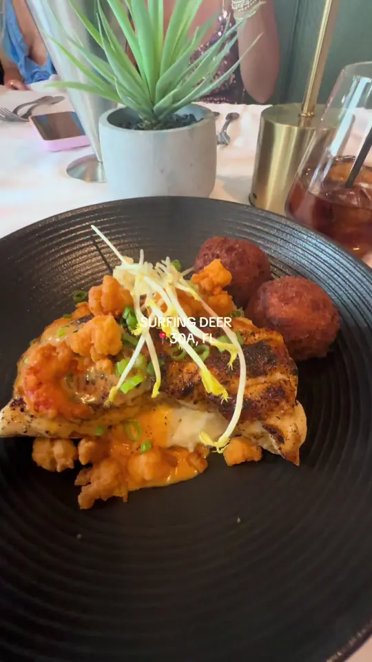  in Florida showing restaurant visit, fish of the day, grouper, video by sofeea6 on TikTok