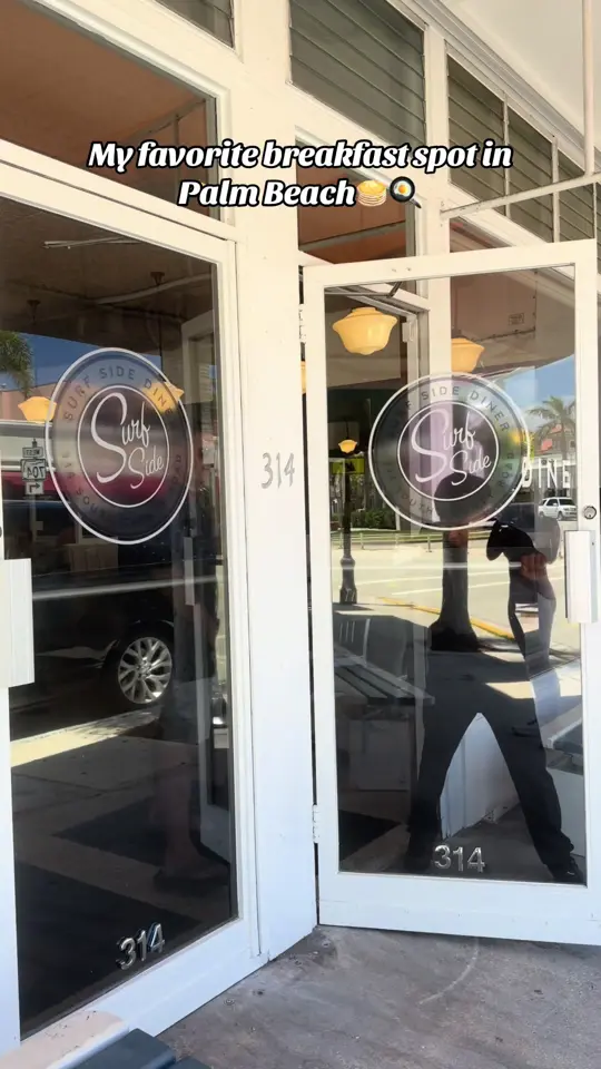 Surfside Diner in Palm Beach showing visit, diner atmosphere, video by notjessfi on TikTok