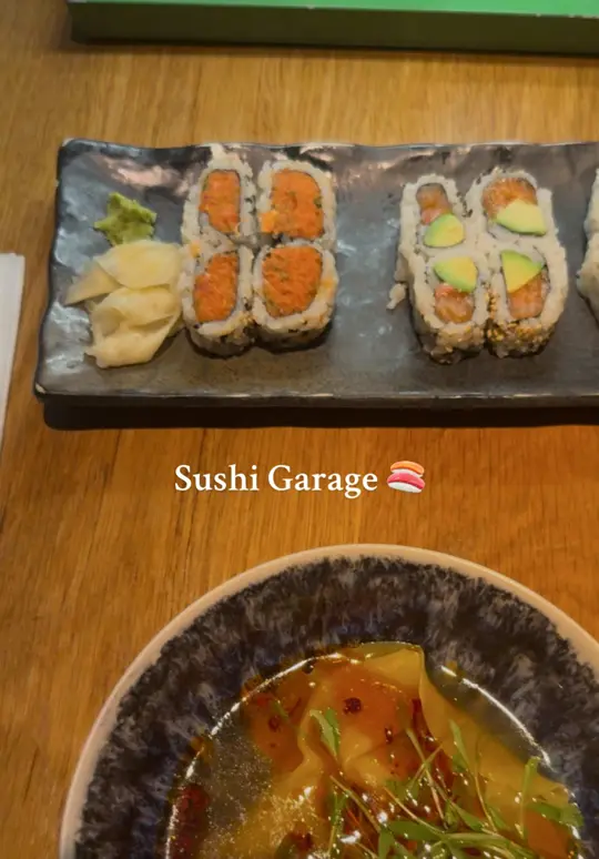Sushi Garage CocoWalk in Miami showing happy hour, sushi, video by tableforthreemia on TikTok