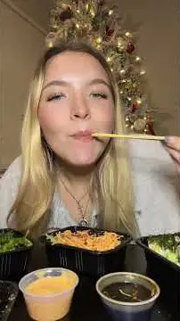 Sushi Garden and Ramen noodles in Jacksonville showing food, spicy kani salad, video by Kayla Gross on YouTube