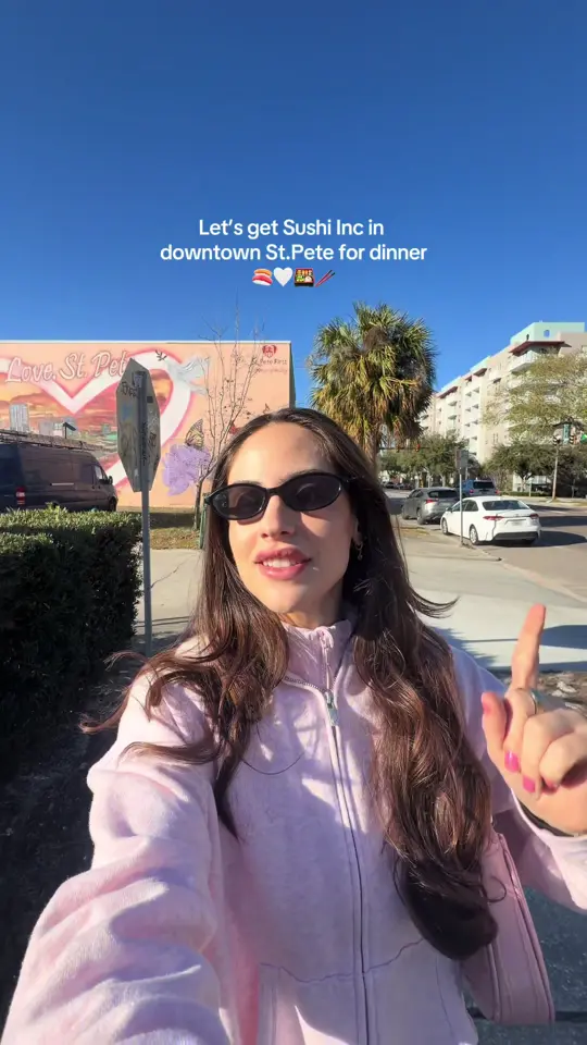Sushi Inc. in St. Petersburg showing review, happy hour, video by stpeteprincess on TikTok