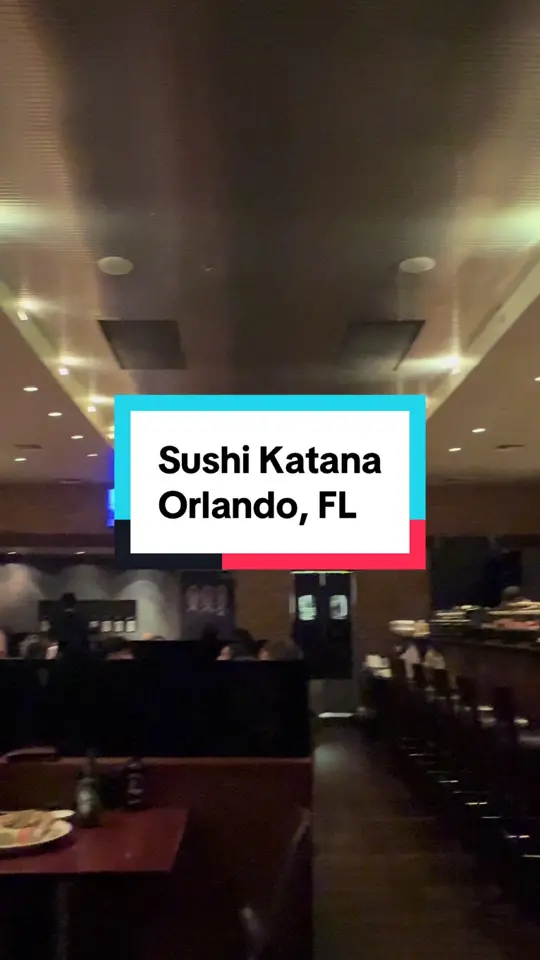 Sushi Katana in Orlando showing sushi, video by tugordiflacofav on TikTok