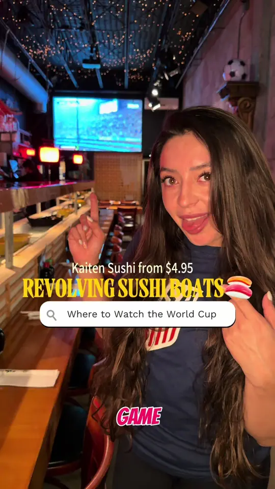  in Florida showing sports, soccer, atmosphere, kaiten sushi, conveyor belt, video by pollitopecks on TikTok