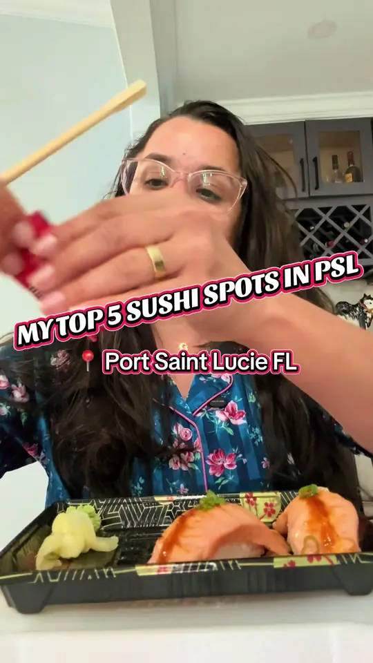 Sushi Neko PSL in Port St. Lucie showing sushi, port st. lucie, late-night sushi, video by mamaeatsworld on TikTok