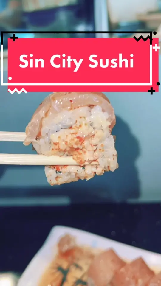 Sushi Spot /hibachi in Largo showing sushi, review, video by realbrandonfromvegas on TikTok