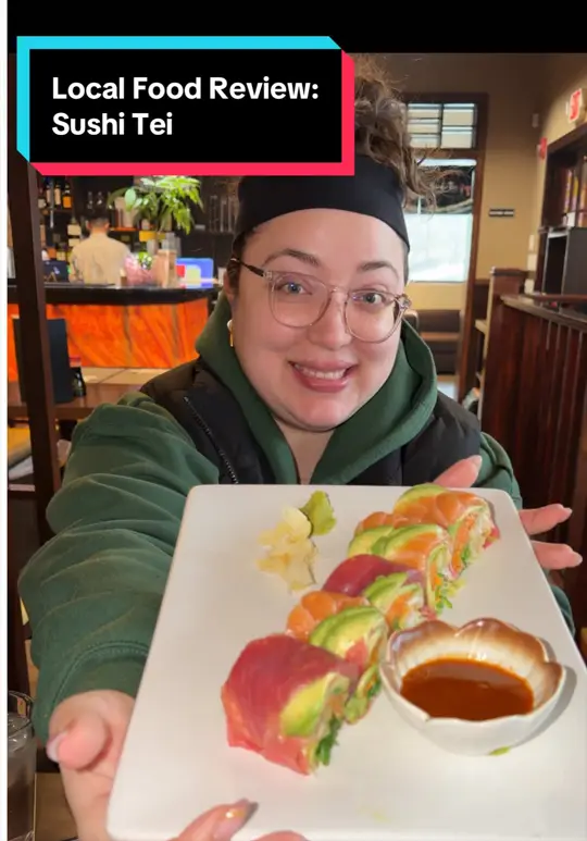 Sushi Tei in Albany showing sushi, diet roll, video by the.tati.edit on TikTok