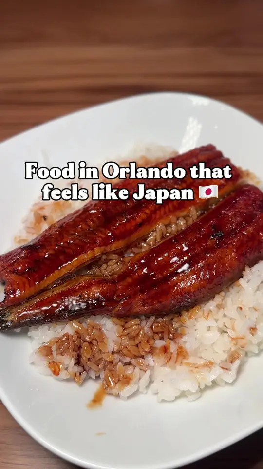 Sushi Tomi in Orlando showing review, sushi, eel, unagi, atmosphere, japanese vibes, video by letstrythisconchanti on TikTok