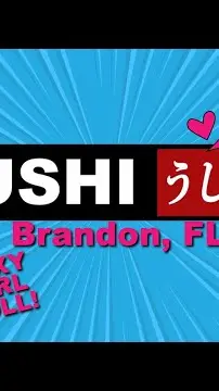 Sushi Ushi in Valrico showing sushi, sexy girl sushi roll, video by Fun Tampa on YouTube