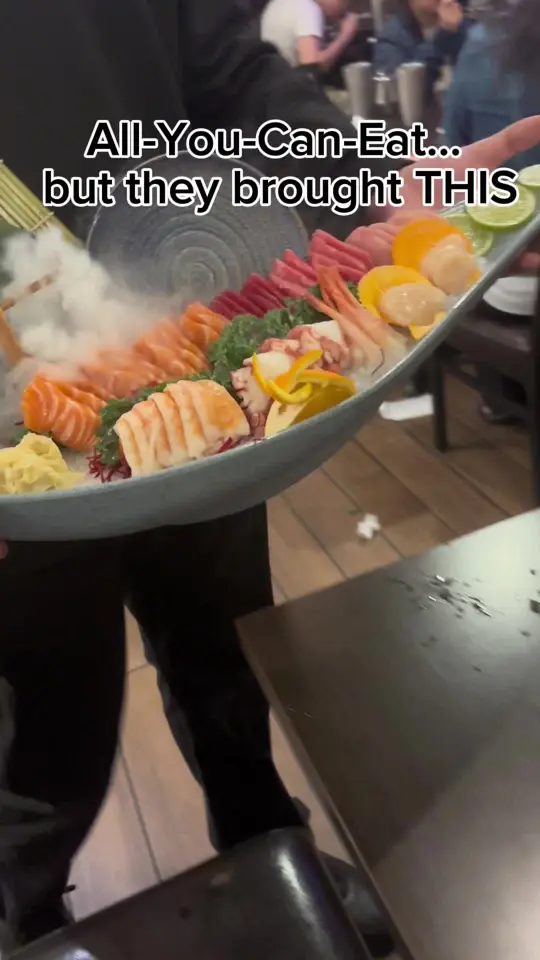 Sushi Yama in Tampa showing all-you-can-eat sushi, sushi, video by lukedifrusci0 on TikTok