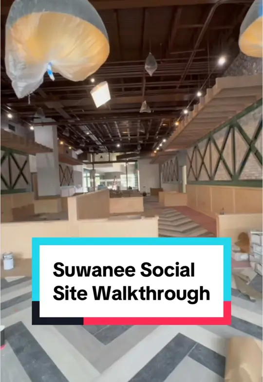 Suwanee Social in Suwanee showing construction, restaurant, bar, video by zspacedesign on TikTok