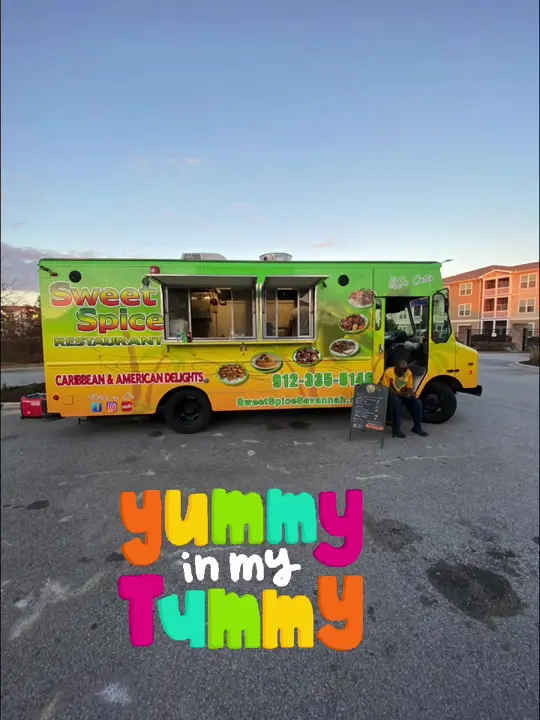 Sweet Spice Restaurant in Savannah showing dinner, dessert truck, video by Longshore at Godley Station on Facebook